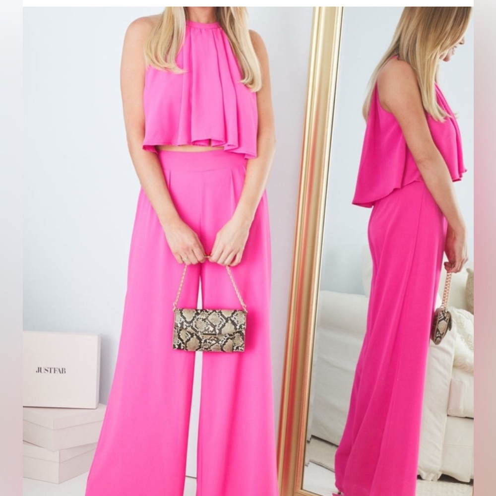 Miss Avenue Hot Pink Top & Pants Set - Size M (Stassi Schroeder Collection)